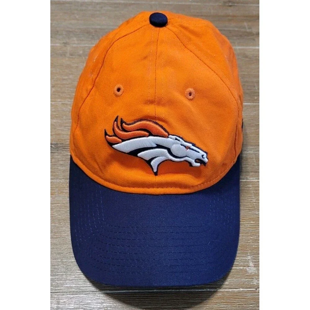 Denver Broncos New Era 9FORTY NFL Adj StrapHat Cap Women's Orange Blue
